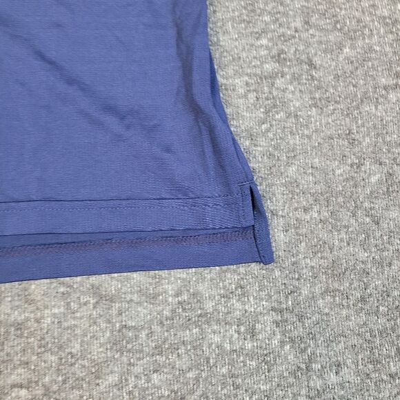 New Balance Dallas Rattlers Mens Golf Polo Shirt Size L Blue Navy Sort Sleeve - Picture 6 of 10